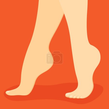 Foto de Illustration of a woman's leg - Imagen libre de derechos