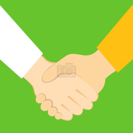 Photo for Handshake icon. flat illustration of business deal icons for web - Royalty Free Image