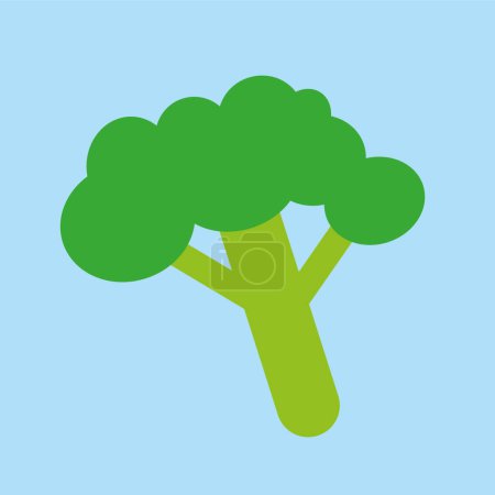 Illustration for Broccoli icon. flat illustration of vector icons for web - Royalty Free Image