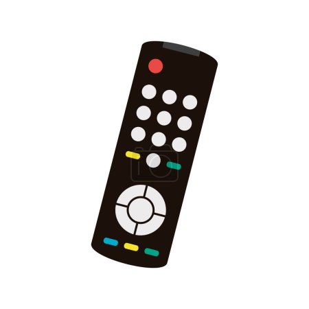 Illustration for Tv remote control icon. flat design. vector illustration. - Royalty Free Image