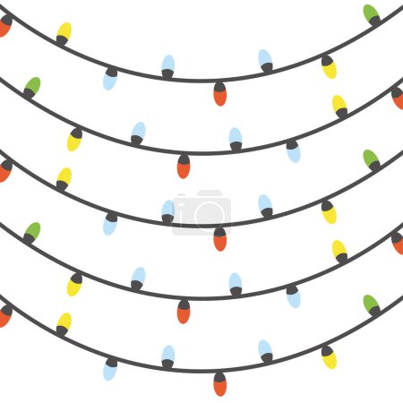 Photo for Christmas lights. vector illustration. - Royalty Free Image
