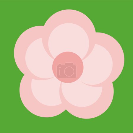 Ilustración de Flower icon. simple illustration of flower for web - Imagen libre de derechos