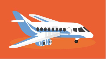 Illustration for Airplane icon. flat illustration of plane vector icons for web design - Royalty Free Image