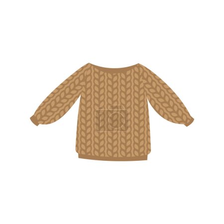 knitted sweater, vector illustration