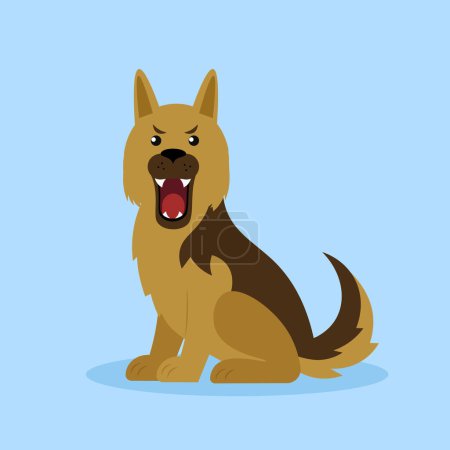 Téléchargez les illustrations : Icône de dessin animé pour chien. illustration vectorielle - en licence libre de droit