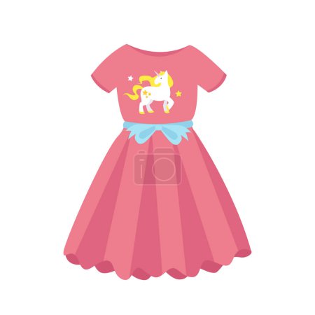 Photo for Cute baby dress and clothes vector illustration - Royalty Free Image