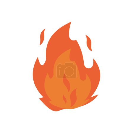 Ilustración de Fuego llama icono vector ilustración diseño - Imagen libre de derechos