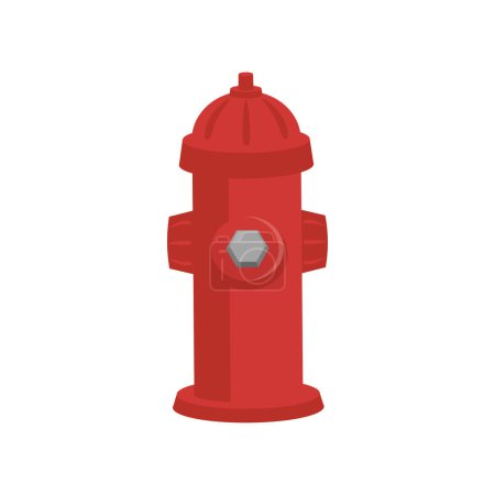Téléchargez les illustrations : Icône de la bouche d'incendie. isométrique de l'illustration vectorielle de tuyau d'eau sur fond blanc - en licence libre de droit