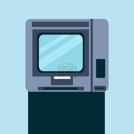 Téléchargez les illustrations : Illustration vectorielle de l'ATM - en licence libre de droit
