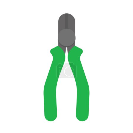 Illustration for Professional Carpenter Pliers metal tool icon, vector illustration - Royalty Free Image