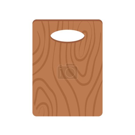 Illustration for Wooden cutting board icon - Royalty Free Image