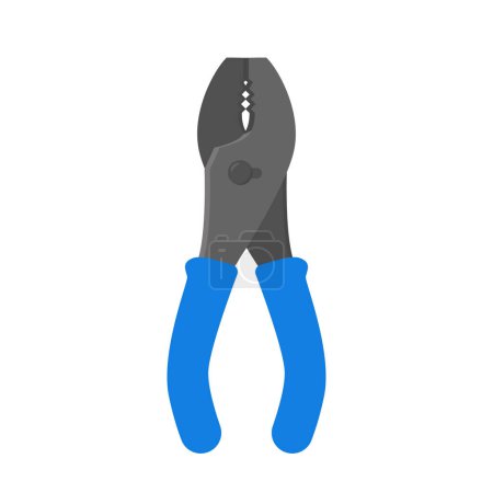 Illustration for Pliers tool isolated icon white background vector illustration - Royalty Free Image