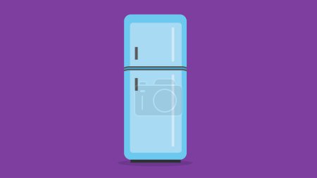 Téléchargez les illustrations : Illustration vectorielle du réfrigérateur moderne. - en licence libre de droit