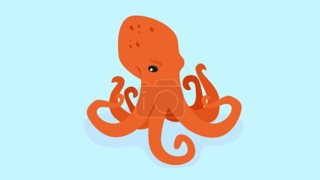 Illustration for Octopus, octopus animal, vector illustration - Royalty Free Image