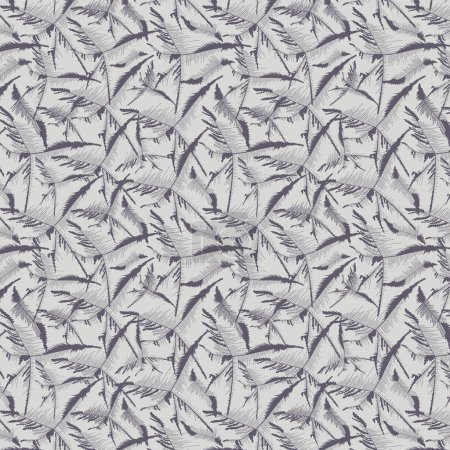 Illustration for Abstract seamless vector pattern on silver color background. - Royalty Free Image
