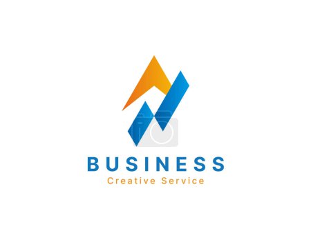 Foto de Plantilla de logotipo moderno abstracto creativo para empresas - Imagen libre de derechos