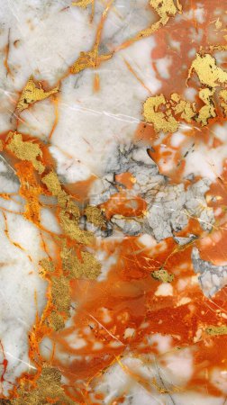 This vertical image presents a tapestry of marble elegance, where whispers of citrine and gold crackle across the canvas.