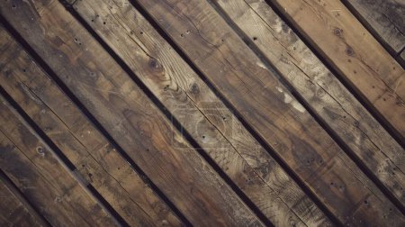 Dieses Bild zeigt verwitterte Holzplanken unter natürlichem Licht und offenbart einen reichen Teppich aus Texturen und Farben.