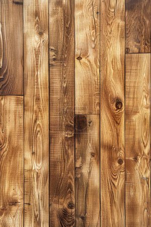 Esta imagen destaca una hermosa variedad de tablones de madera, cada uno rico en detalles de grano natural y coloreado en tonos cálidos de miel.