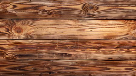 This image captures vibrant stained pine wood planks, rich in color with detailed natural grain and knots.