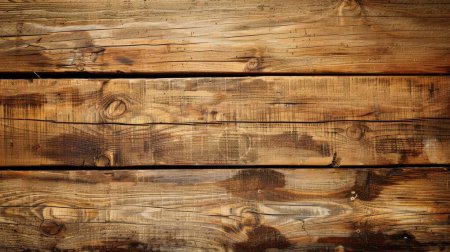 This captivating image features rustic burnished wooden planks with rich textural details and warm, deep tones.