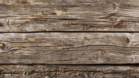 This panoramic image captures the detailed textures of weathered wooden planks, revealing layers of aging and environmental exposure.