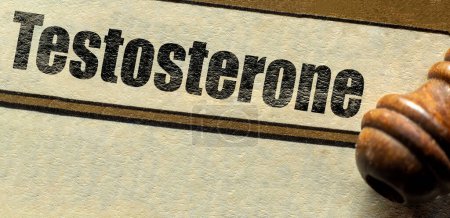 Foto de Testosterona, Concepto de Salud palabras el título del capítulo al principio de la página NewYou, Objetivo, Resolución, Salud, Amor, y Concepto de Negocios - Imagen libre de derechos