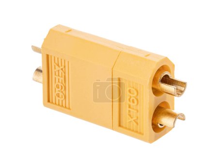 Electronic collection - Low voltage powerful connector industrial standard - XT60 isolated on white background