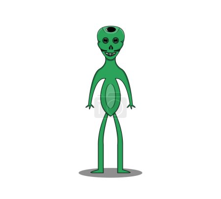 Ilustración de Aliens vector. alien illustration on white background. different aliens from the others. - Imagen libre de derechos