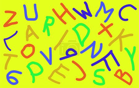 Téléchargez les photos : Alphabet coloré lettres motif fond. - en image libre de droit