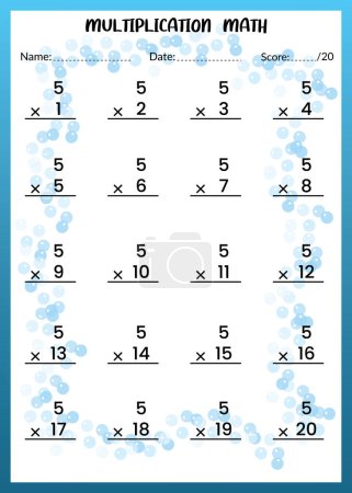 Multiplikation Mathe für Kinder. Dies ist die perfekte Kindermultiplikationsmathematik. Sie können es einfach für Kinder verwenden. Dieses Buch wird Ihrem Kind helfen, ein Experte in Subtraktion zu sein, hoffe ich.