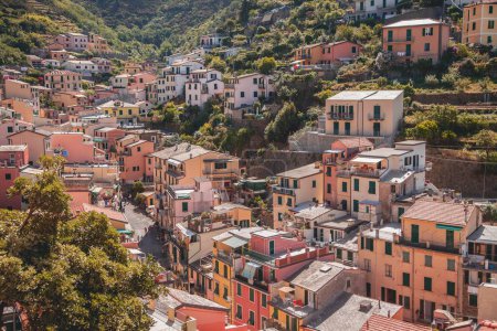 Ansichten von Riomaggiore in Cinque Terre, Italien