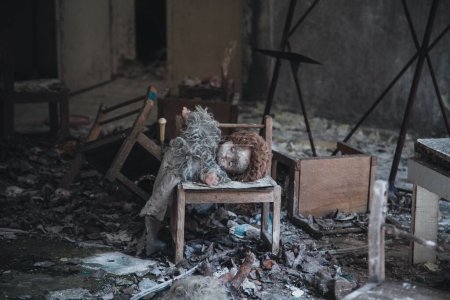 Foto de Old School en la Zona de Exclusión de Chernobyl - Imagen libre de derechos