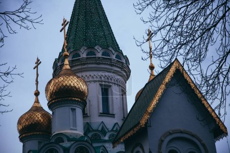 Téléchargez les photos : L'Eglise russe "Sveti Nikolay Mirlikiiski" à Sofia, Bulgarie - en image libre de droit