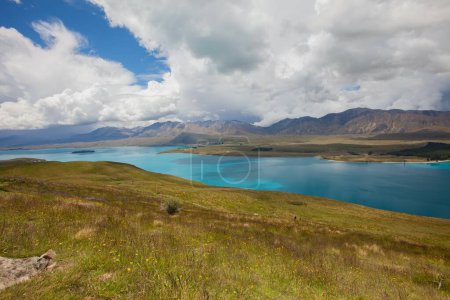 Foto de Lago Tekapo en Nueva Zelanda - Imagen libre de derechos