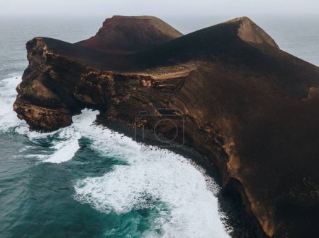 Photo for Drone view of Landscape at Capelinhos in Faial, the Azores - Royalty Free Image