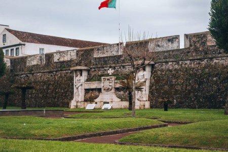 Foto de Vistas desde el Forte de Sao Bras en Ponta Delgada en Sao Miguel, Azores - Imagen libre de derechos