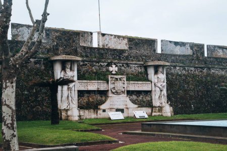 Foto de Vistas desde el Forte de Sao Bras en Ponta Delgada en Sao Miguel, Azores - Imagen libre de derechos