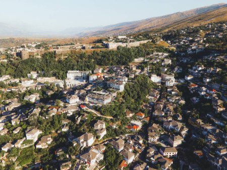 Photo for Gjirokaster in Albania by Drone - Royalty Free Image