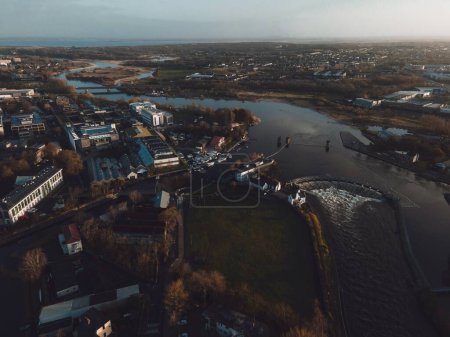 Ansichten von Galway, Irland per Drohne