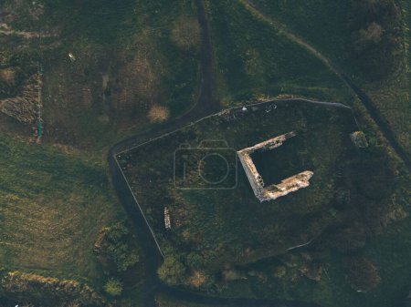 Terryland Castle in Galway, Irland per Drohne