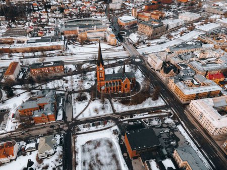 Vues de Sundsvall, Suède par Drone