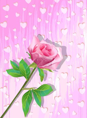 Foto de Tarjetas simples con rosa para el día de la madre, día de la mujer - Imagen libre de derechos