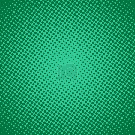 Foto de Gradiente medio tono verde mar fondo raster en retro punteado - Imagen libre de derechos