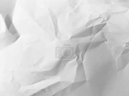 Photo for Crumpled paper background for copy space. Paper texture overlay for mockup - Royalty Free Image