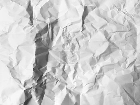Photo for Crumpled paper background for copy space. Paper texture overlay for mockup - Royalty Free Image