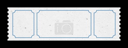 Foto de Boleto blanco aislado con textura de papel para maquetas - Imagen libre de derechos