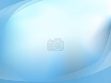 Photo for Light Blue Background with shape oval vector, gradient blue template wallpaper - Royalty Free Image