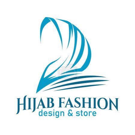Hijab Fashion Store Logo Vector Design Plantilla moderna y elegante