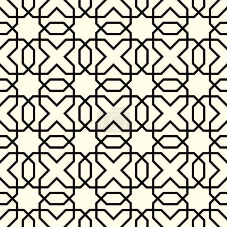 Illustration for Abstract geometric pattern with lines. For Background, pattern, brochure, ramadan, invitation - Royalty Free Image